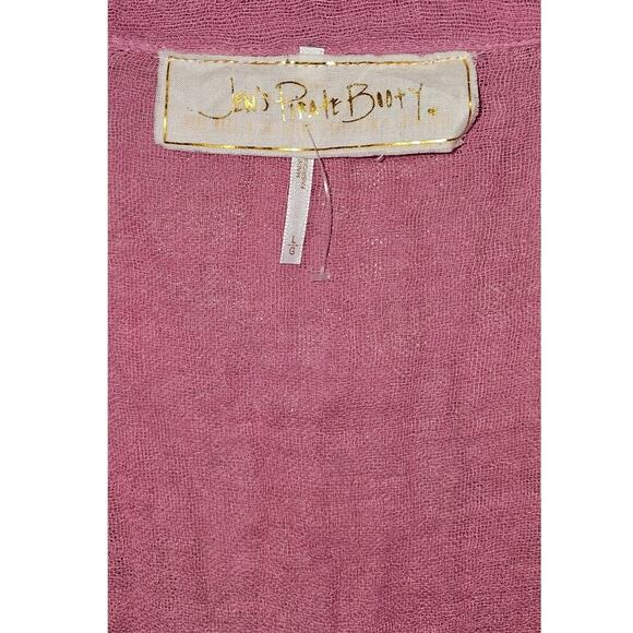 New Jen's Pirate Booty x Free People Bonny Button Up Top $150 LARGE Dried Roses - Picture 5 of 6